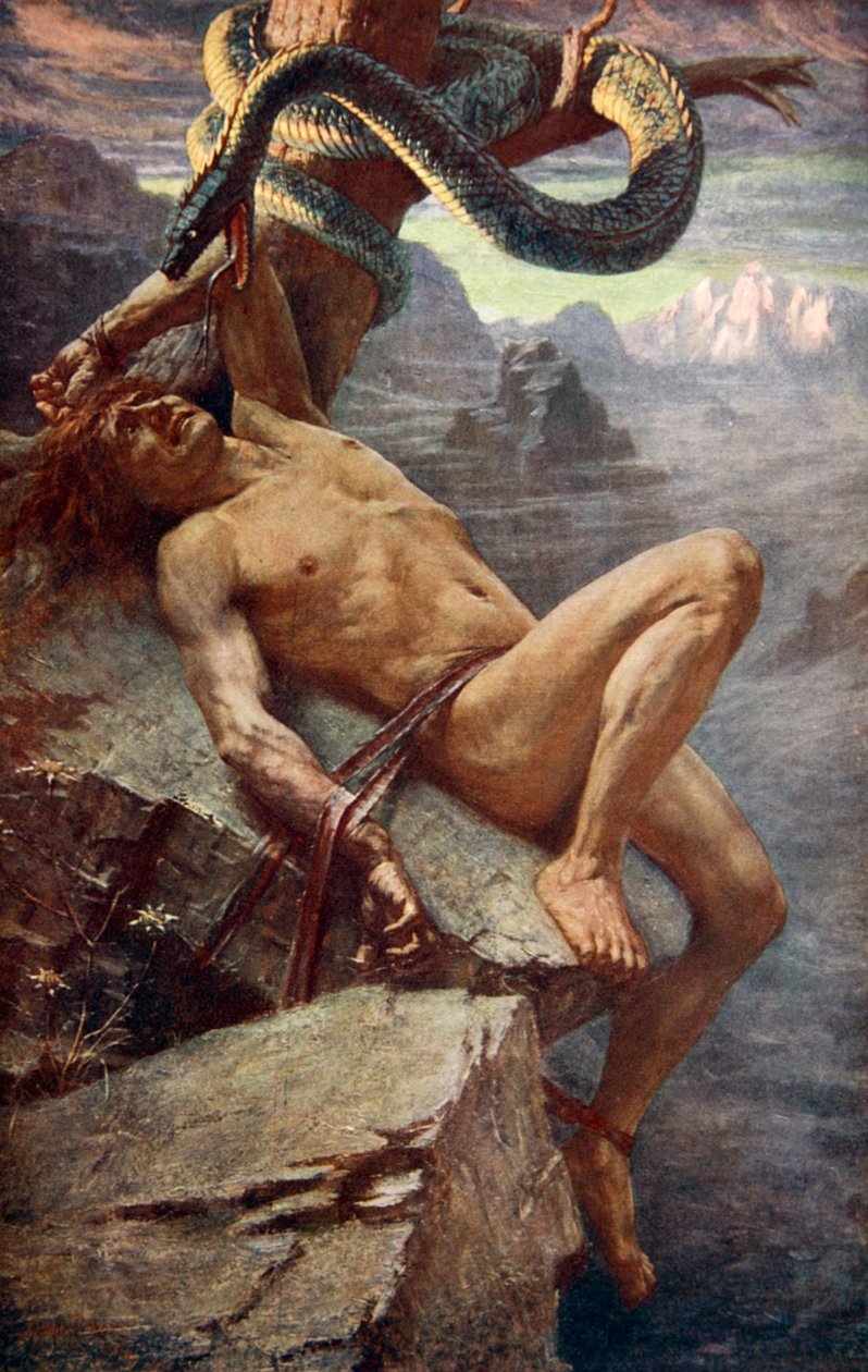 Bestrafung von Loke, 1890 von James Doyle Penrose