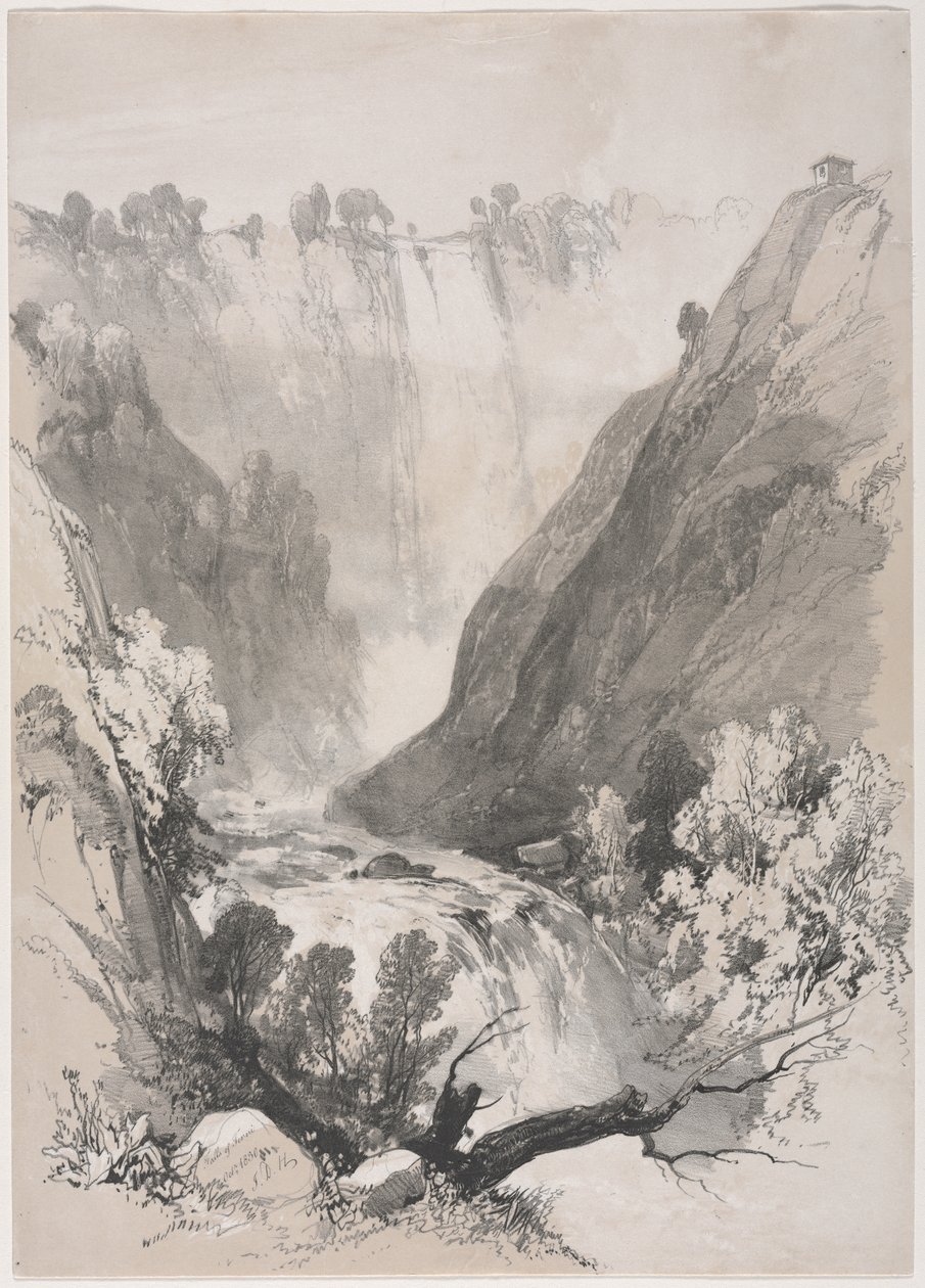Skizzen zu Hause und im Ausland: Wasserfälle von Terni von James Duffield Harding