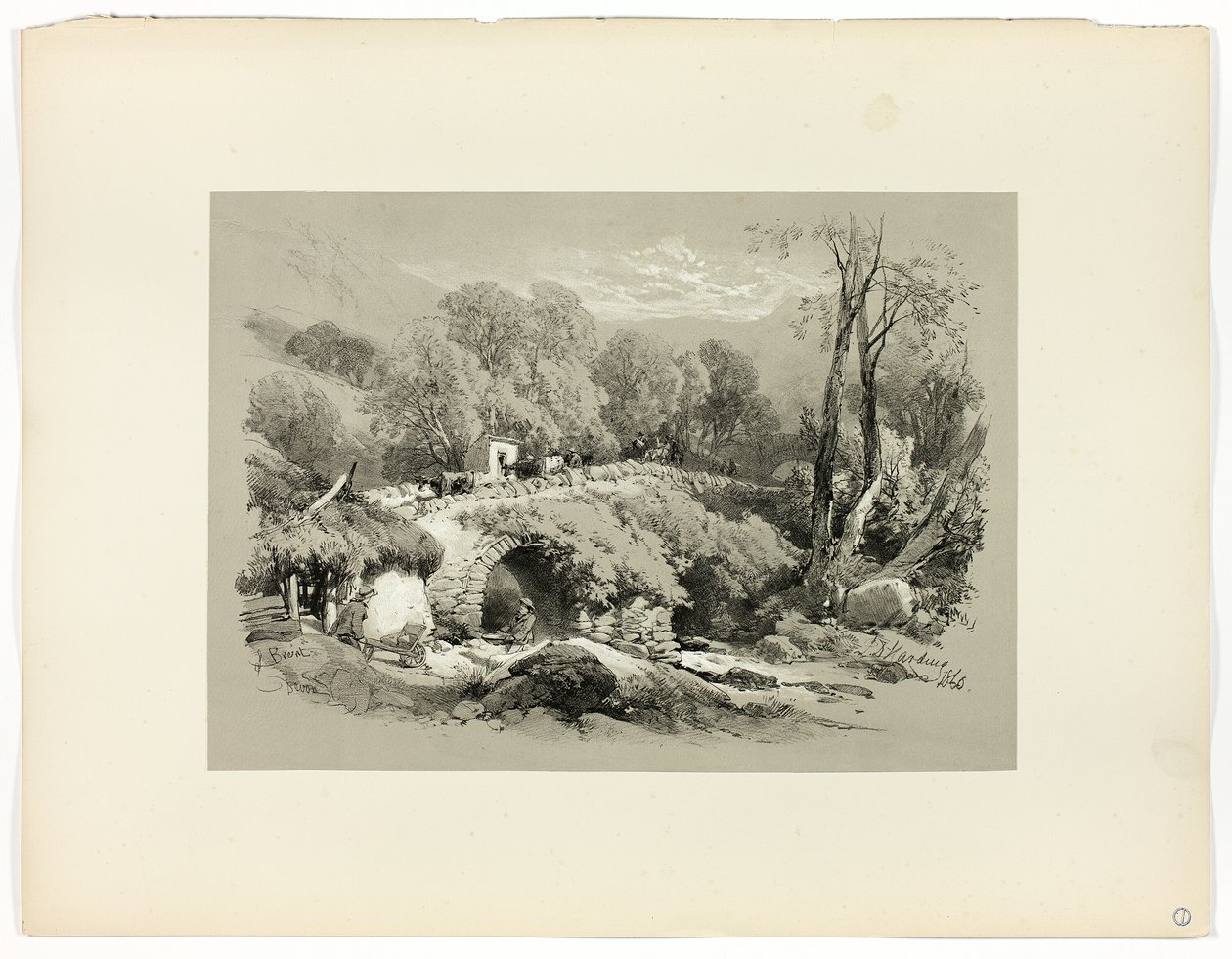 South Brent, Devon, aus Malerische Auswahlen von James Duffield Harding
