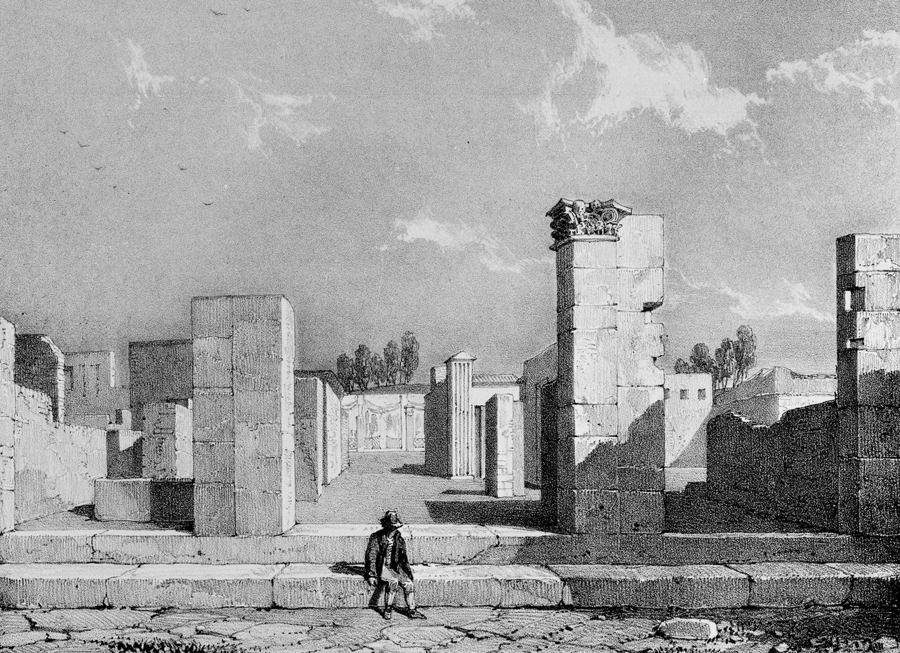 Das Haus des Caius Sallust, 1828 von James Duffield Harding