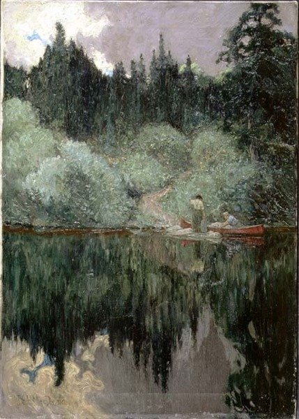 Aufklaren nach dem Regen, Maganatawan River, Ontario von James Edward Hervey Macdonald