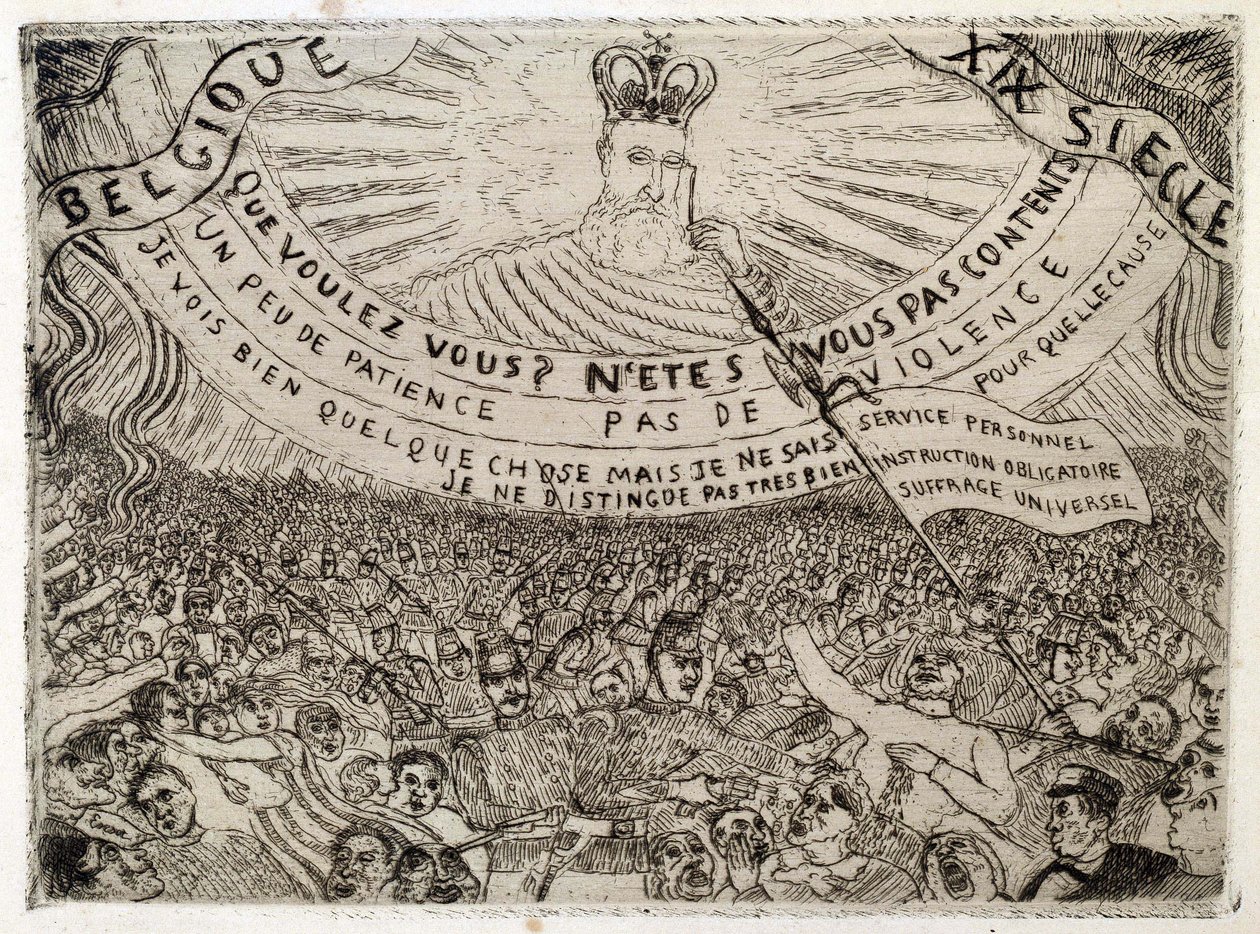 Belgien im 19. Jahrhundert von James Ensor
