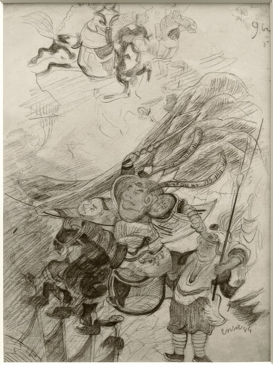 Chinoiserie (Chinesische Krieger) von James Sidney Ensor