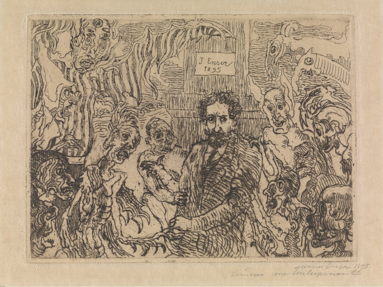 Dämonen, die mich ärgern von James Ensor
