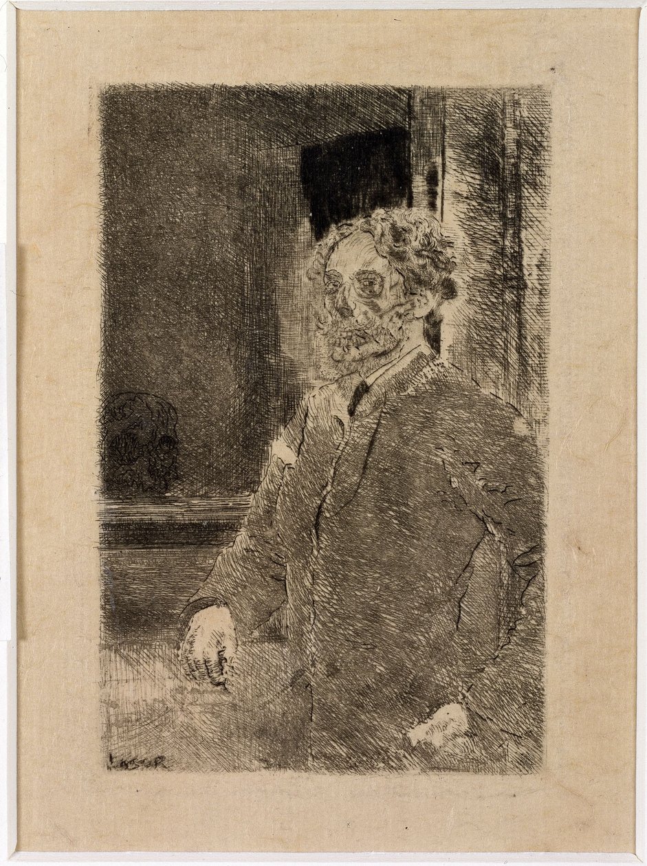 Mein Porträt mit Totenkopf von James Ensor