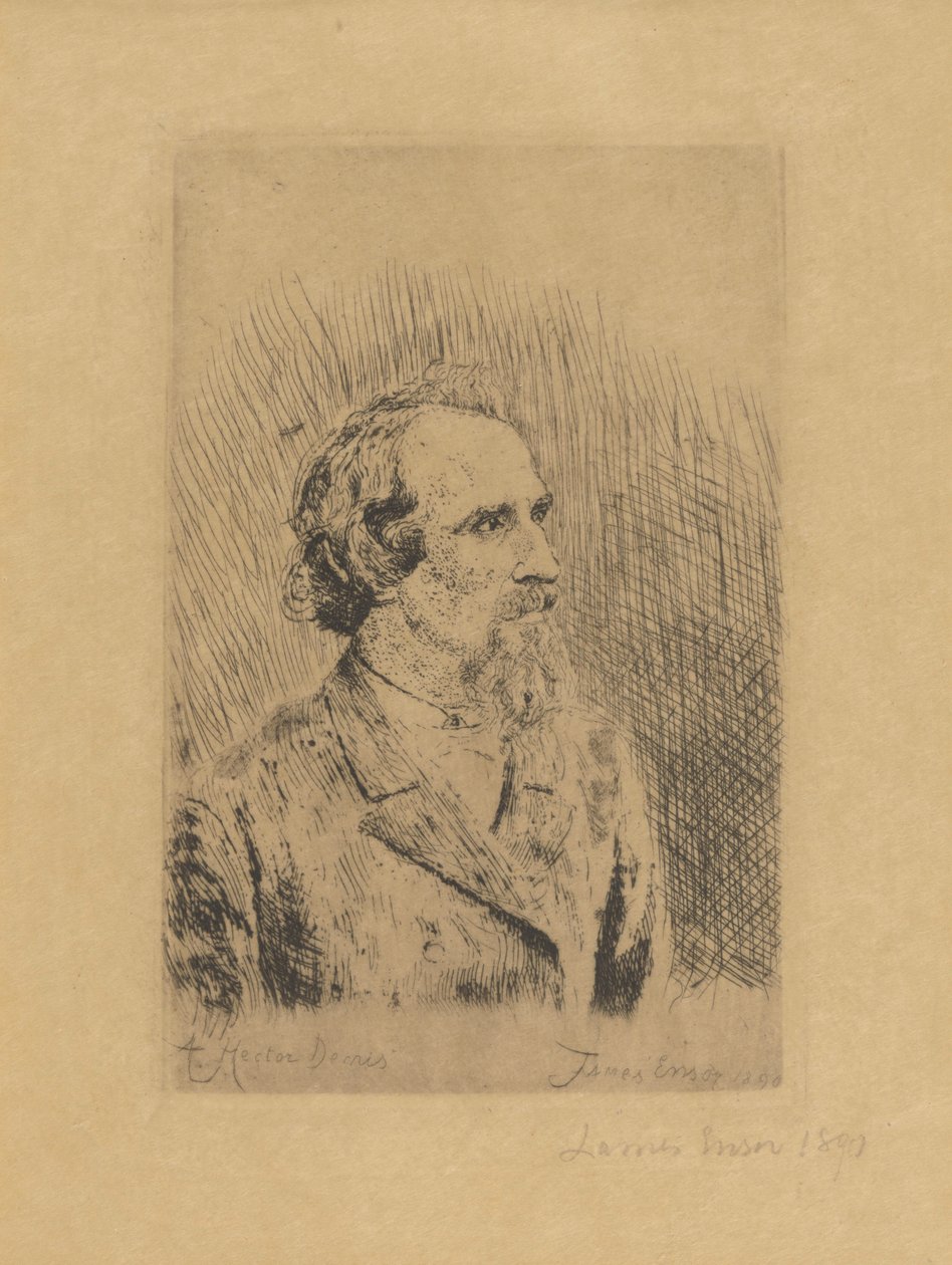 Porträt von Hector Denis von James Ensor