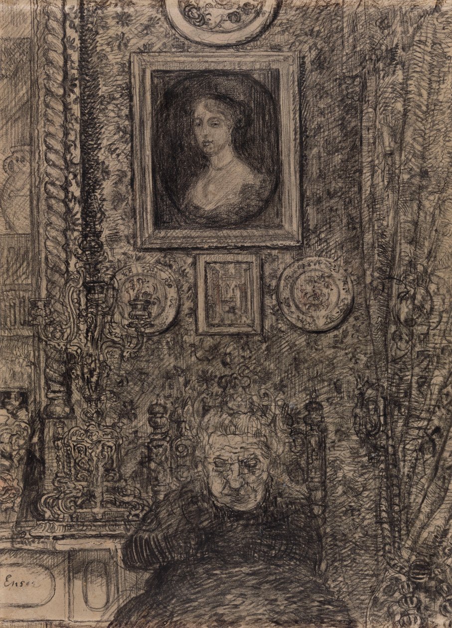 Porträt meiner Tante von James Ensor