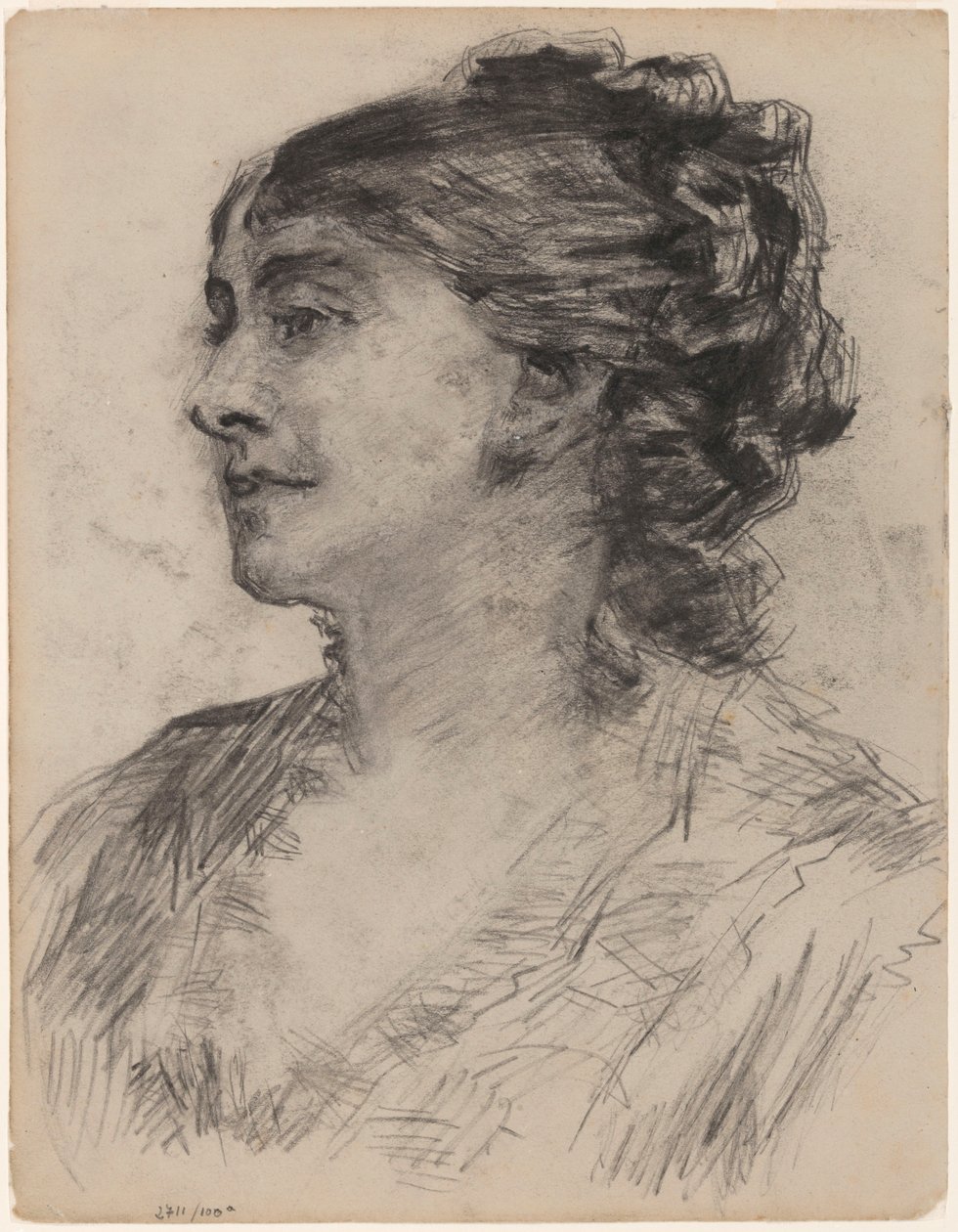 Porträt einer Frau von James Ensor