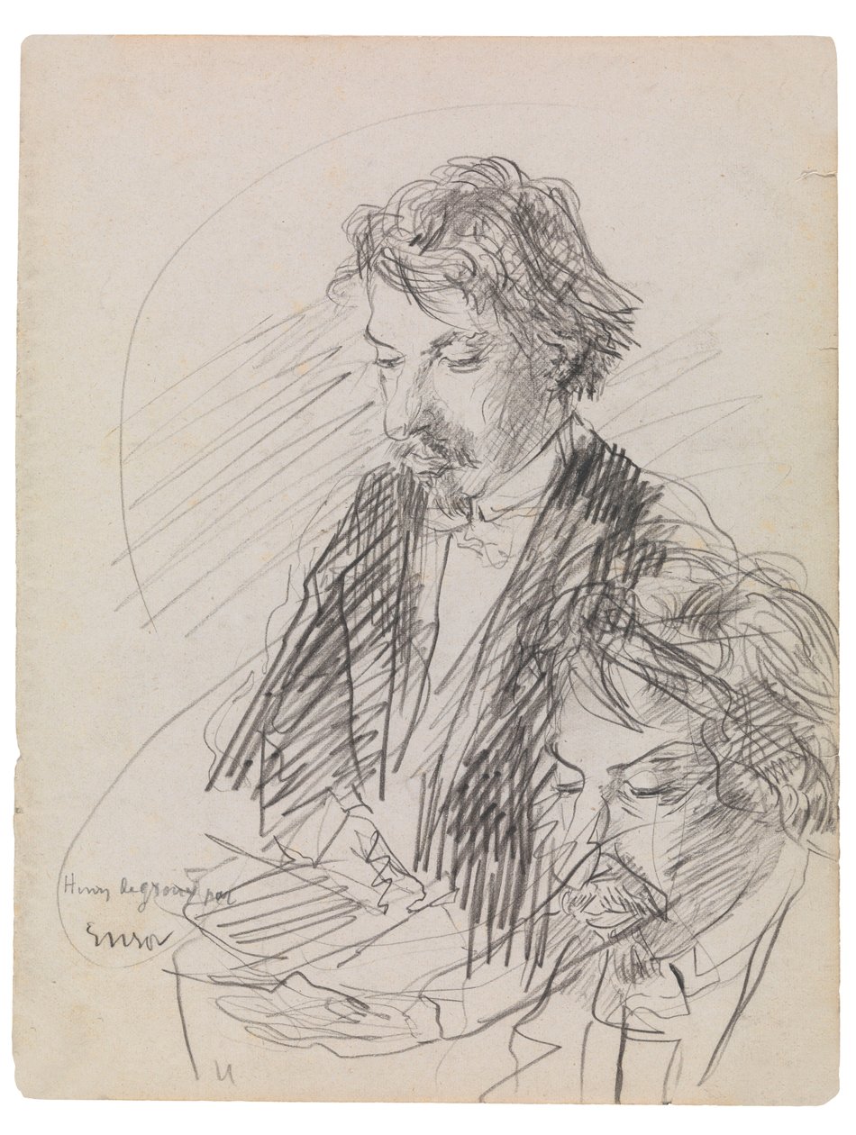 Porträt des Künstlers Henry De Groux von James Ensor