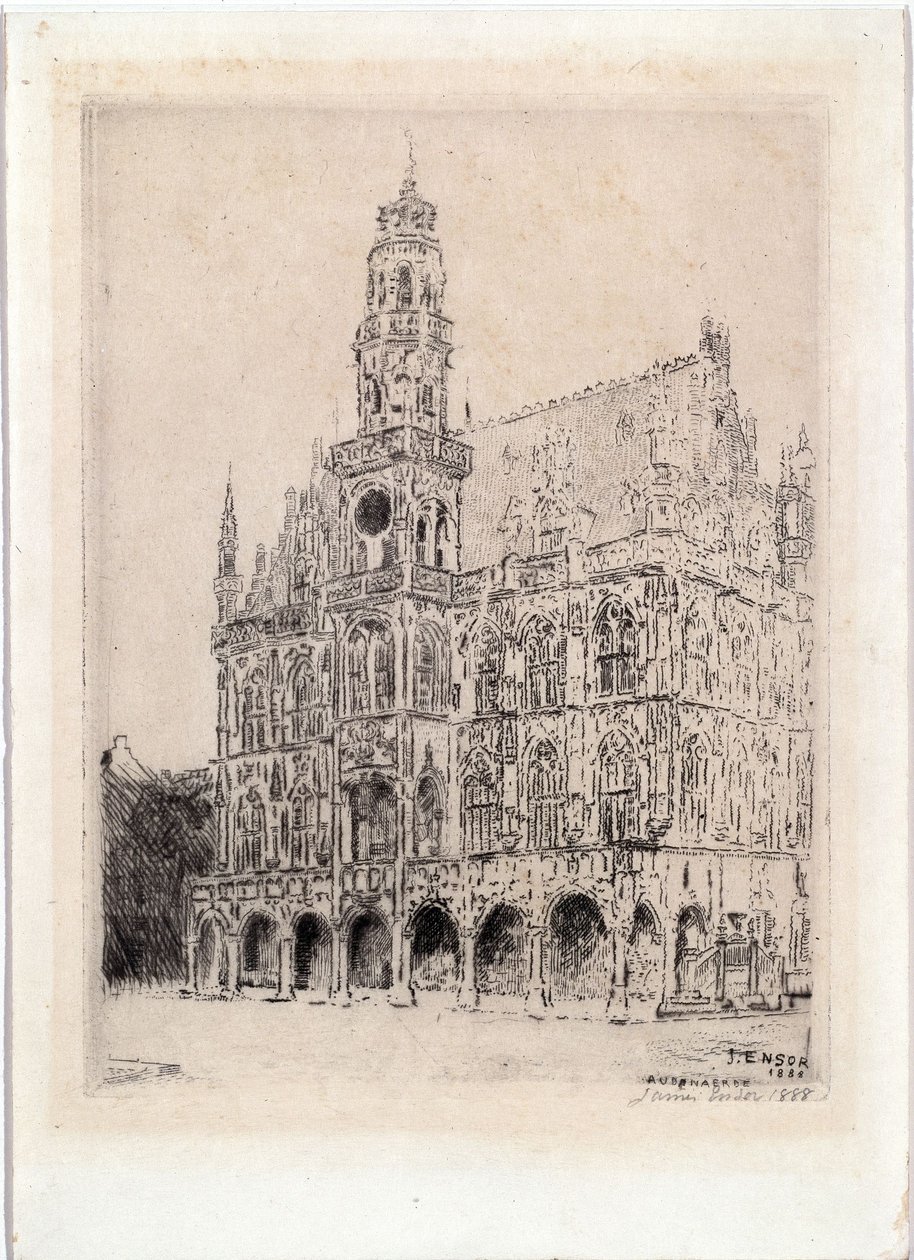 Rathaus von Oudenaarde von James Ensor