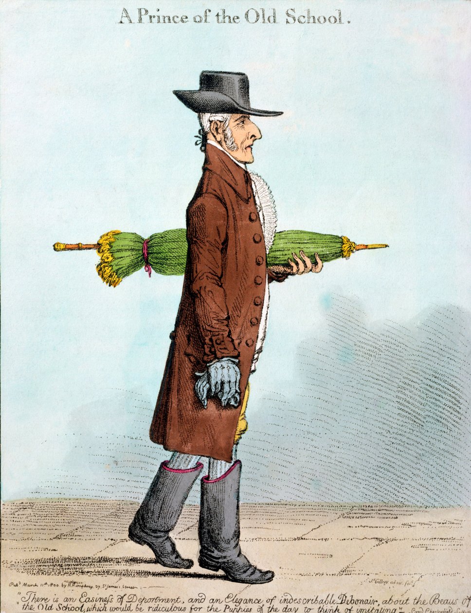 Ein Prinz der alten Schule, veröffentlicht von Hannah Humphrey im Jahr 1800 von James Gillray