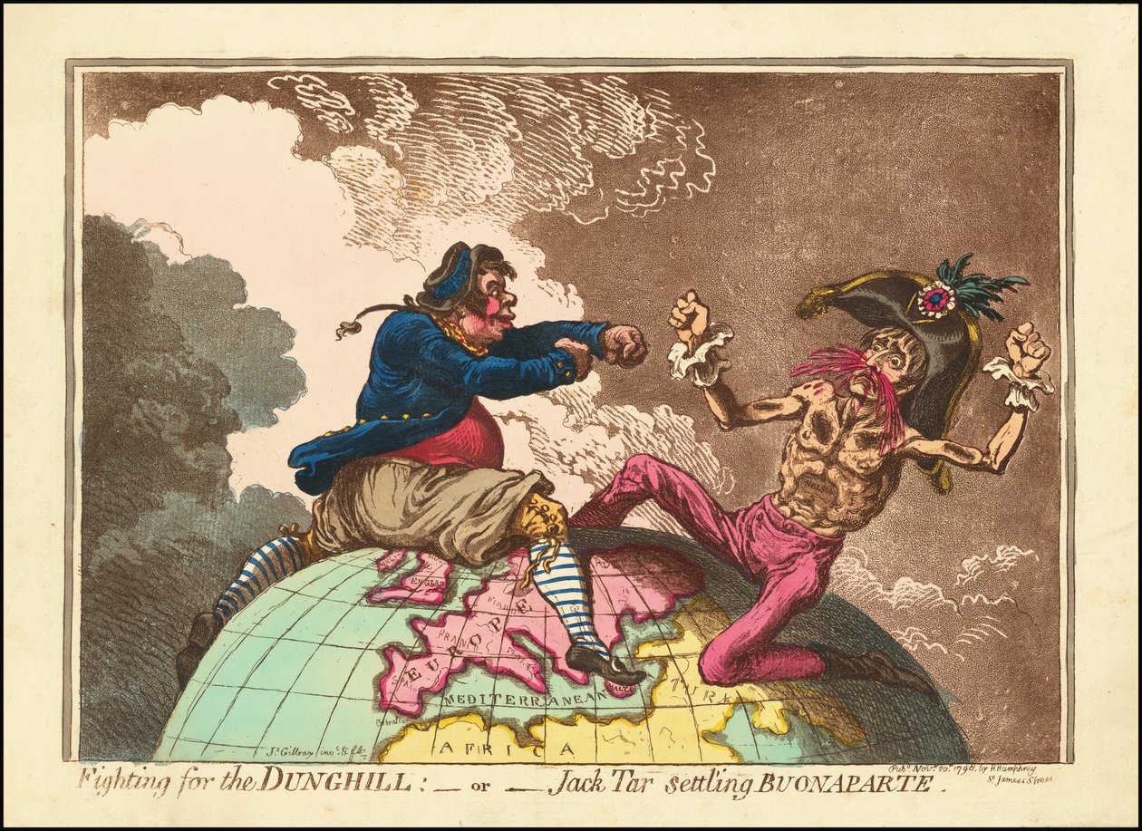 Kampf um den Misthaufen - oder - Jack Tar besiegt Buonaparte von James Gillray