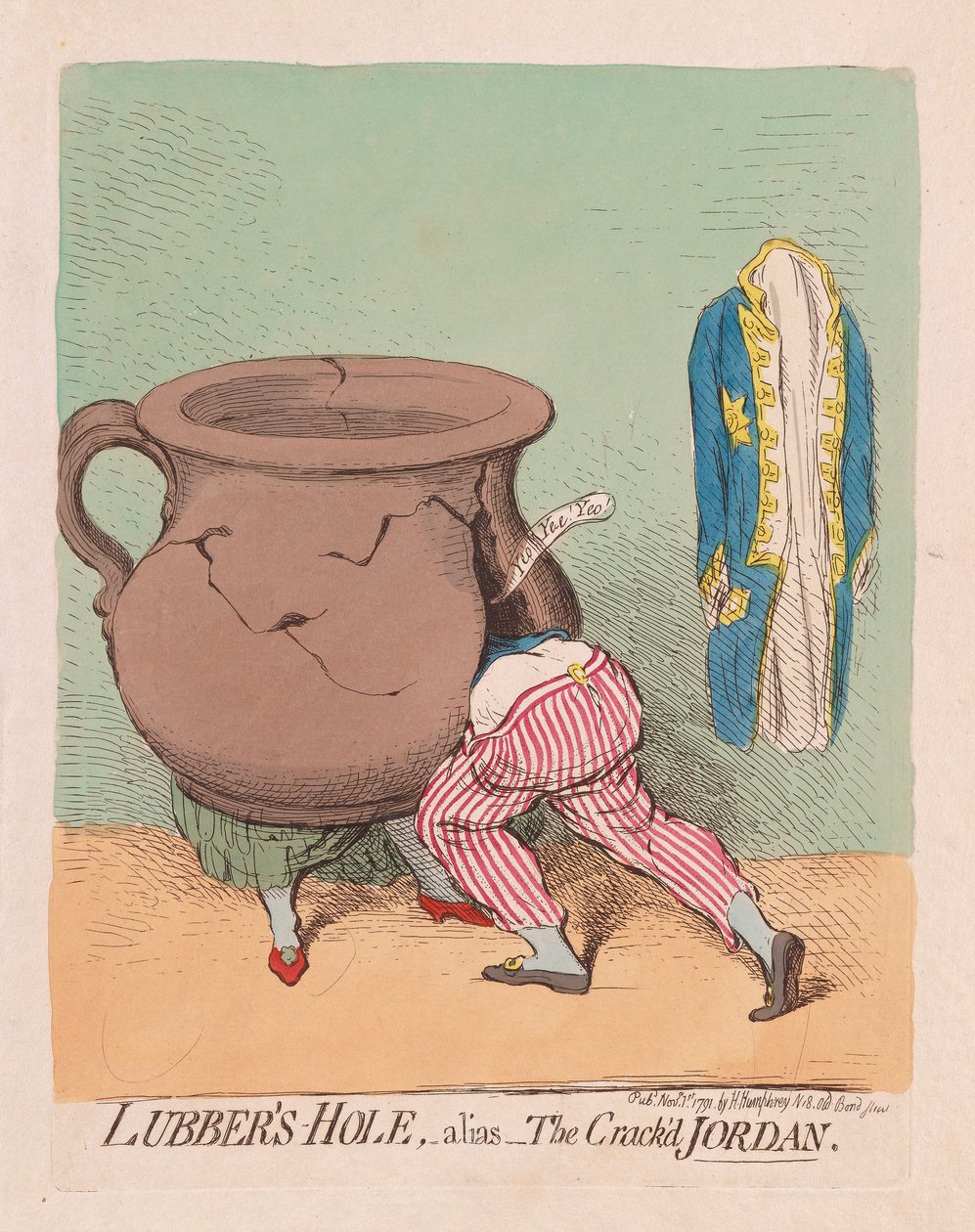Lubbers Hole, alias The Crackd Jordan von James Gillray