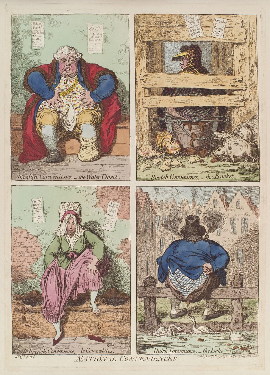 Nationale Annehmlichkeiten, 1769 von James Gillray