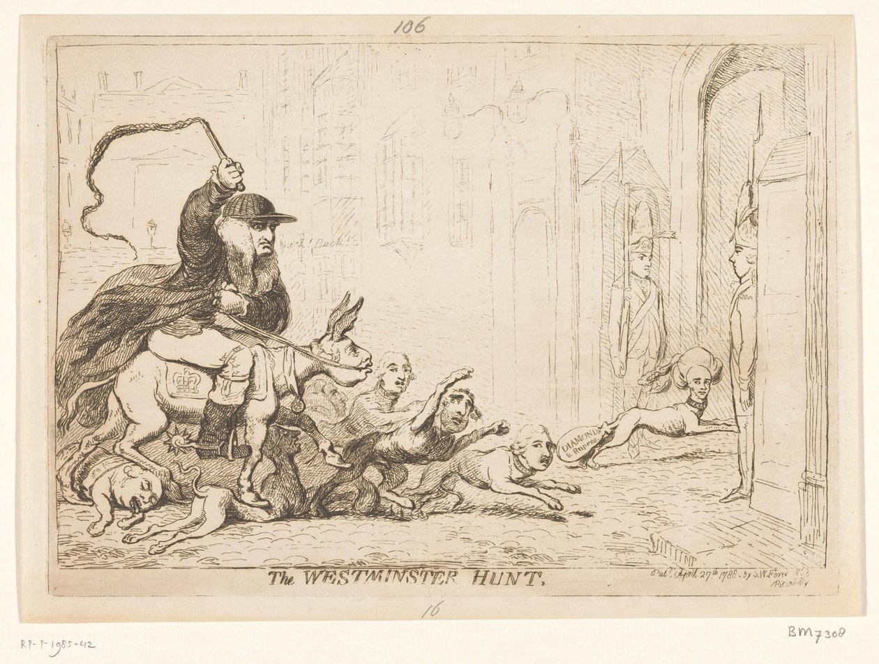 Spotprent op Warren Hastings, 1788 von James Gillray