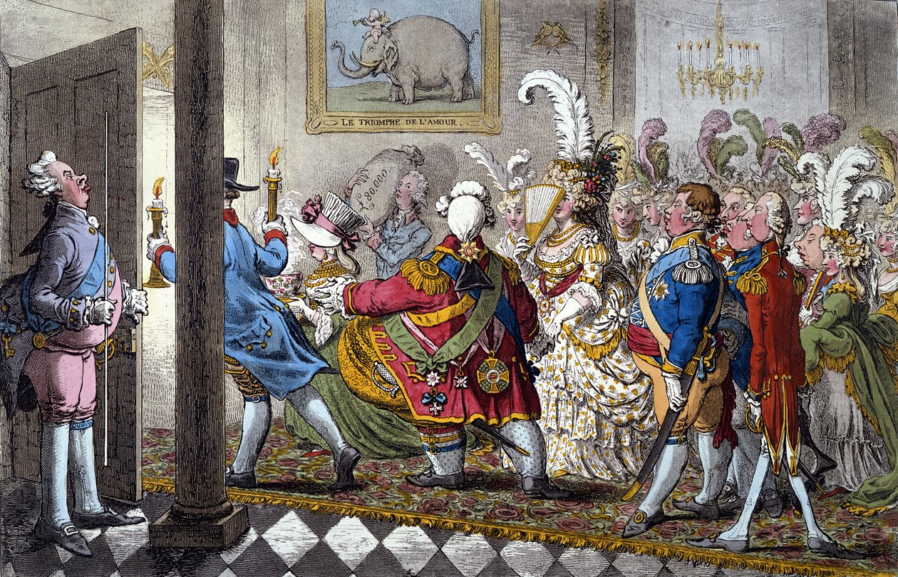 Die Hochzeitsnacht von James Gillray