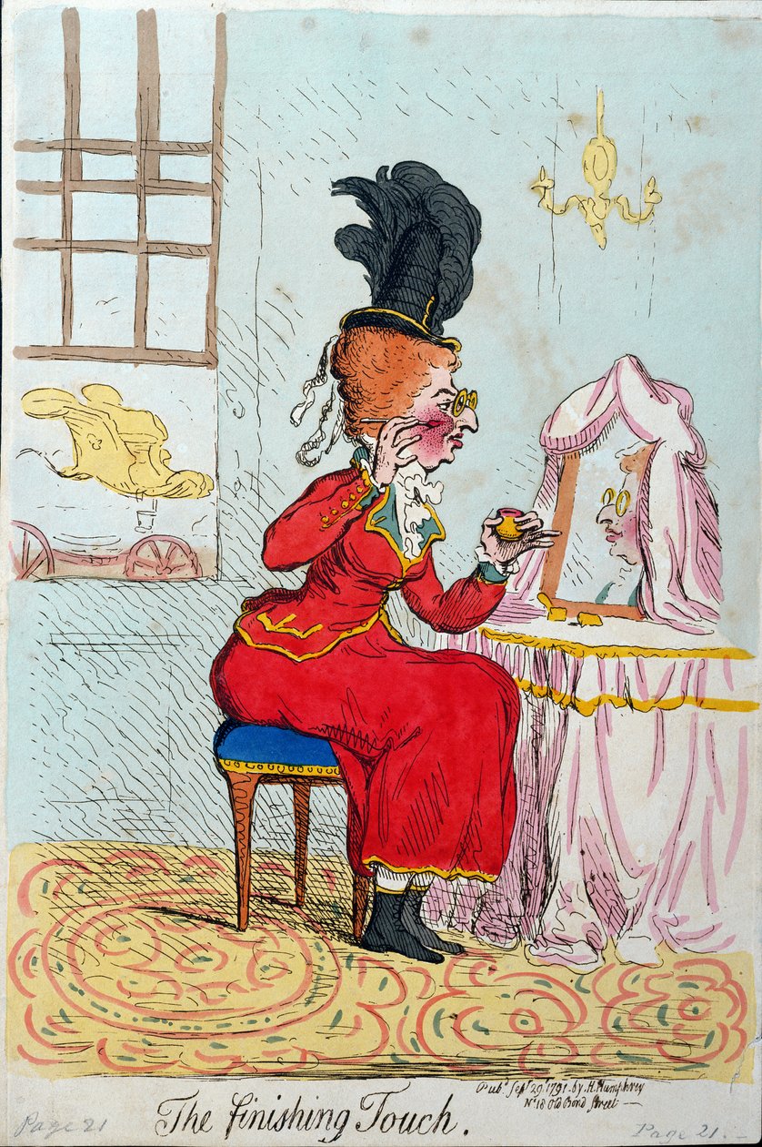 Der letzte Schliff, veröffentlicht von Hannah Humphrey 1791 von James Gillray