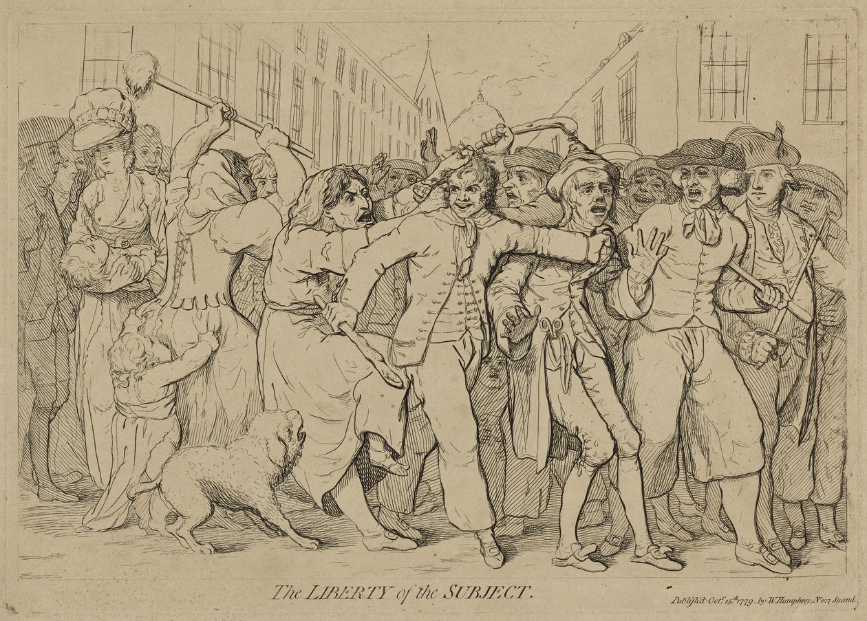 Die Freiheit des Subjekts von James Gillray
