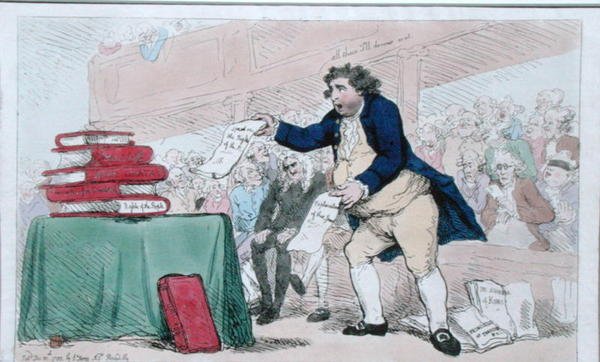 Der Wortfresser von James Gillray