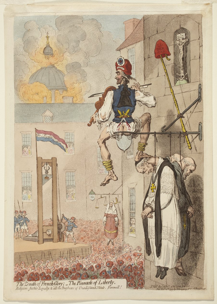 Der Zenith der französischen Herrlichkeit von James Gillray