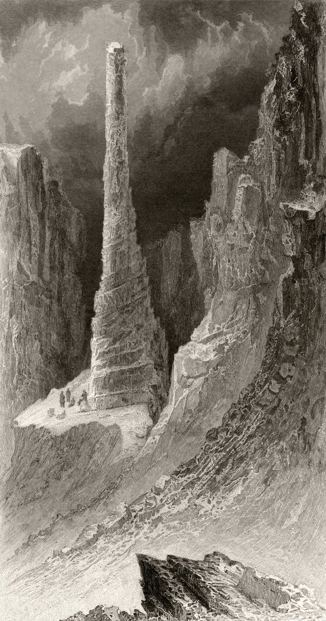 Tennysons Denkmal, graviert von J. McGoffin, aus 