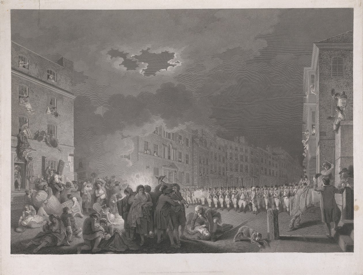 Der Aufruhr in der Broad Street am siebten Juni 1780 von James Heath
