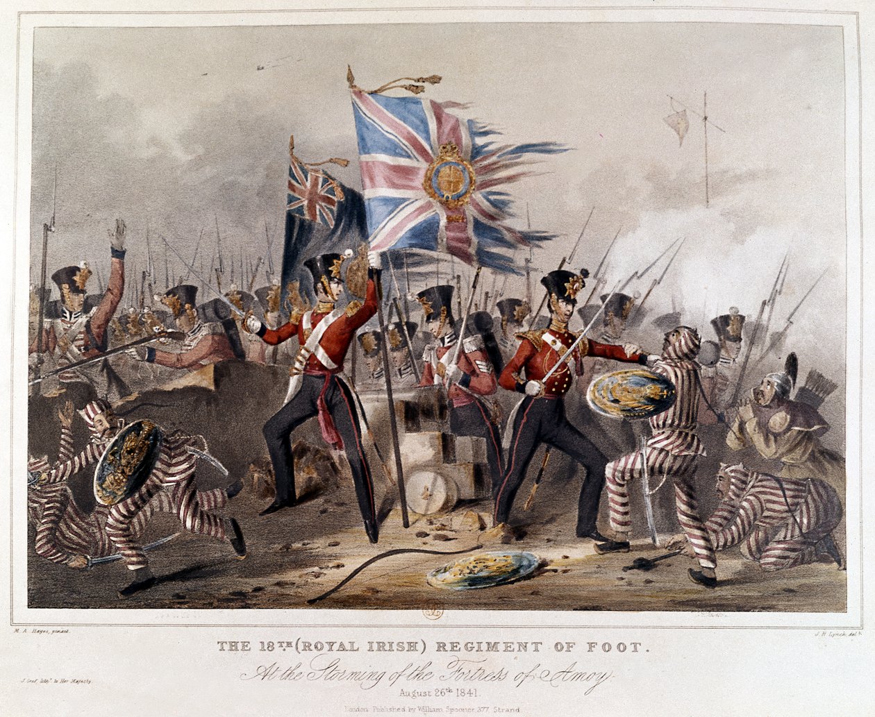 Das 18. (Royal Irish) Regiment of Foot. Beim Sturm auf Amoy von James Henry Lynch