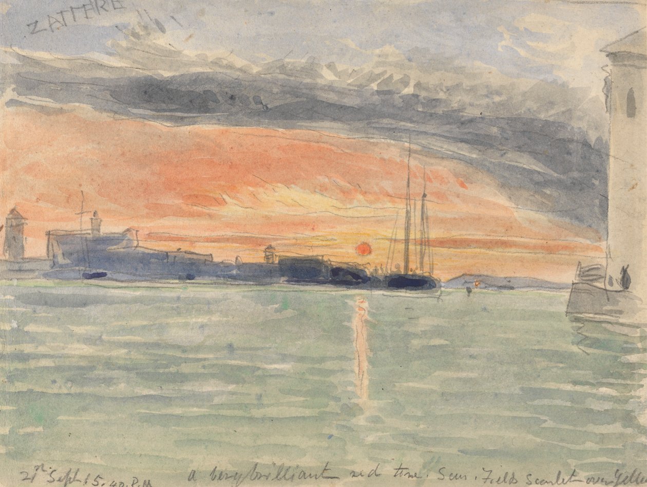 Die Zattere, Sonnenuntergang von James Holland