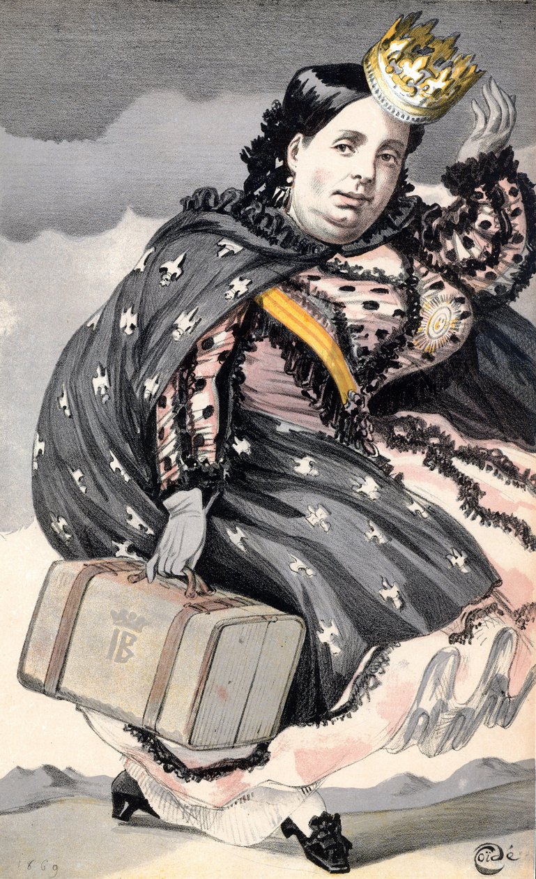 Isabella II. (1830-1904) Königin von Spanien (1833-1870) von James Jacques Joseph Tissot