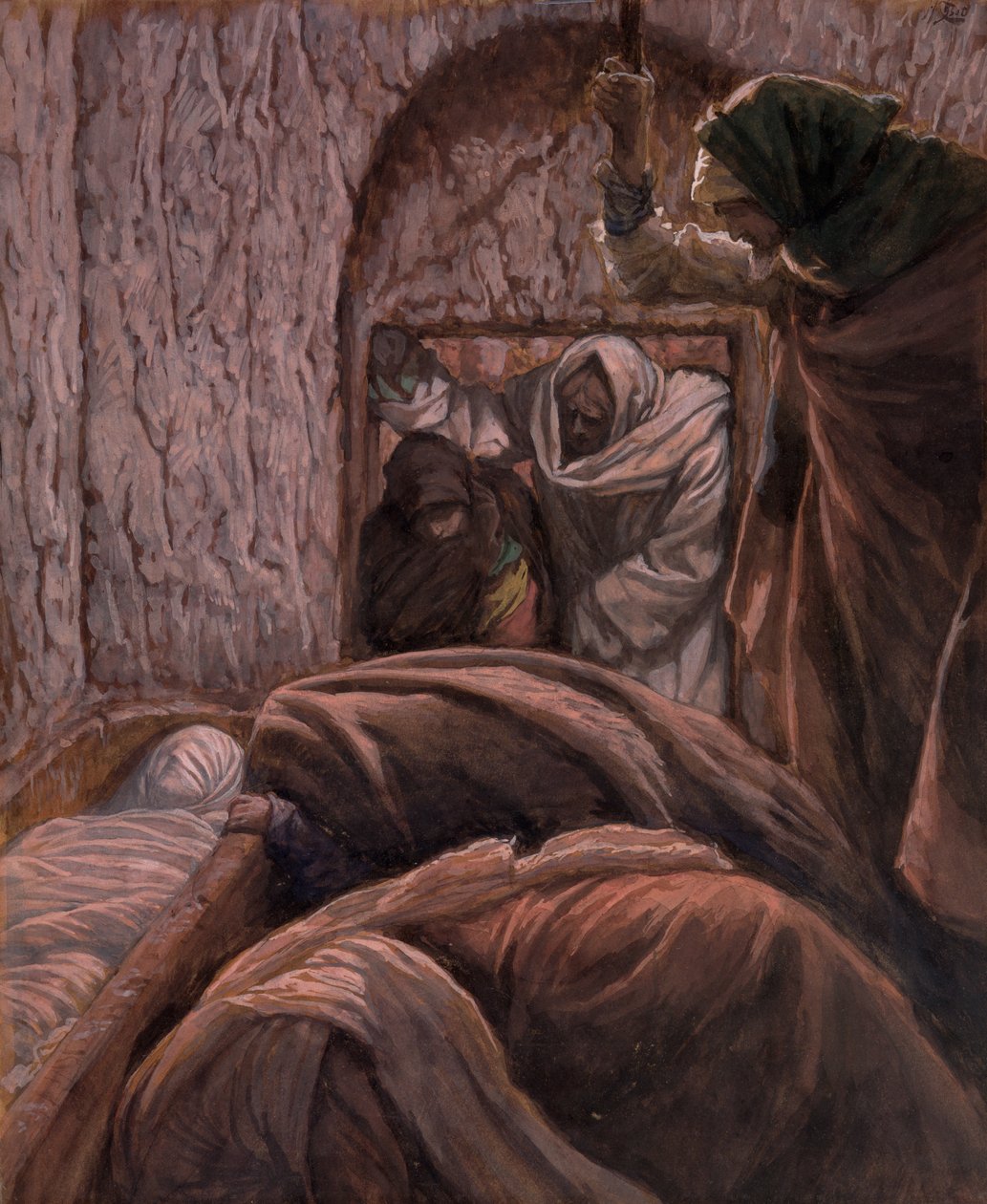 Jesus im Grab, Illustration für Das Leben Christi von James Jacques Joseph Tissot