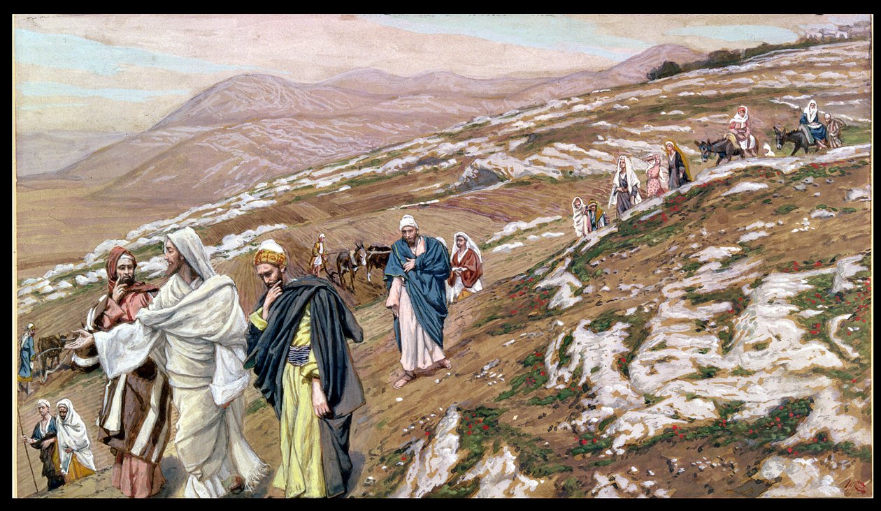 Jesus auf dem Weg nach Galiläa, Illustration für Das Leben Christi, ca. 1886-96 von James Jacques Joseph Tissot