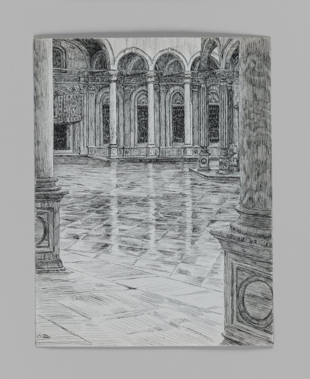 Portikus der Moschee von Mohamet-Ali, Illustration aus Das Leben unseres Herrn Jesus Christus von James Jacques Joseph Tissot
