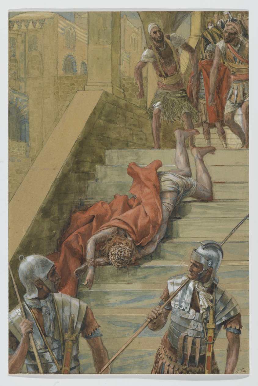 Die heilige Treppe, Illustration aus Das Leben unseres Herrn Jesus Christus, 1886-94 von James Jacques Joseph Tissot