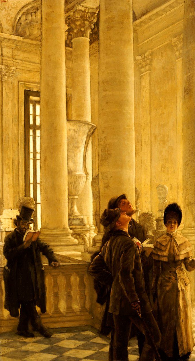 Die Nordtreppe im Louvre von James Jacques Joseph Tissot