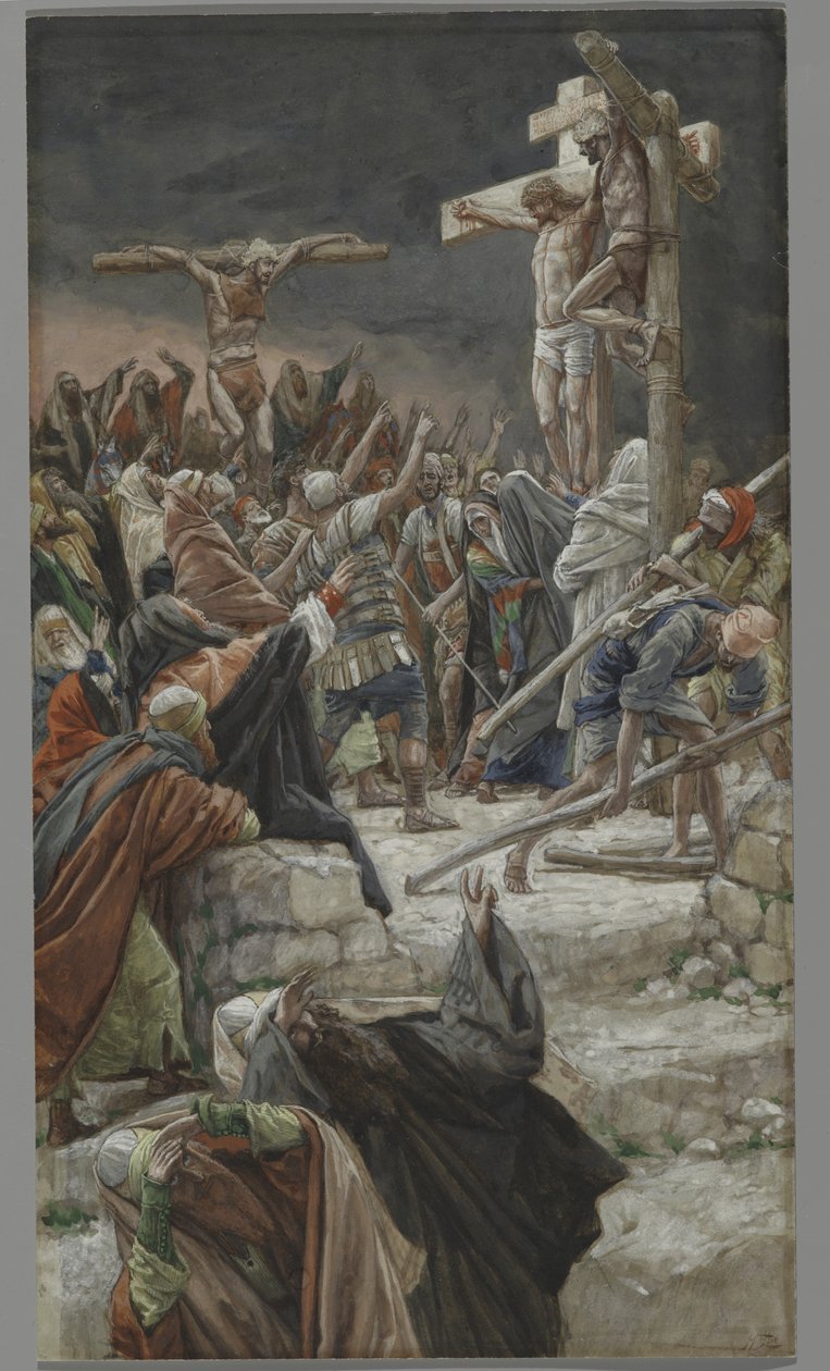 Die Vergebung des guten Diebes, Illustration aus Das Leben unseres Herrn Jesus Christus, 1886-94 von James Jacques Joseph Tissot