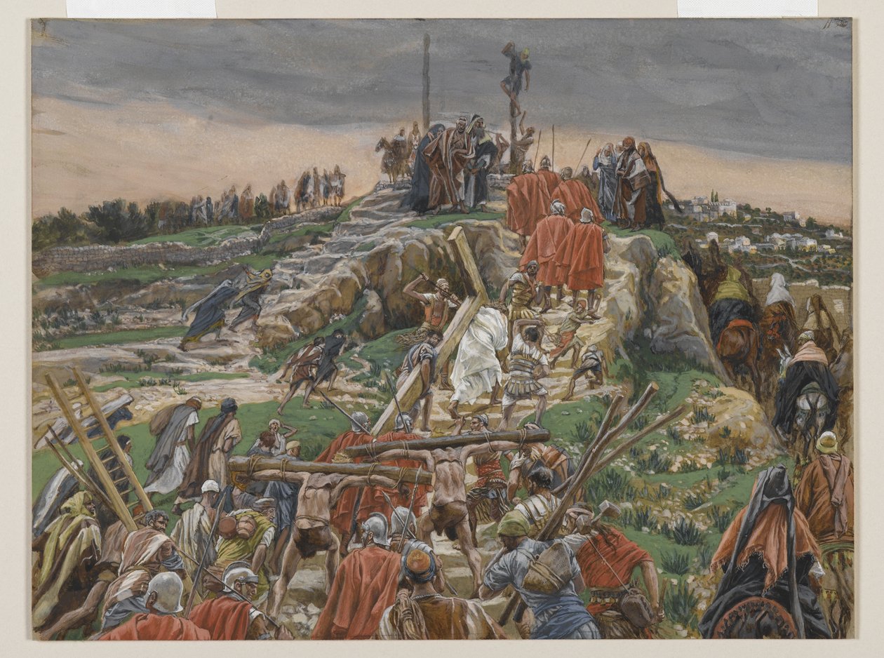 Die Prozession nähert sich Golgatha, Illustration aus Das Leben unseres Herrn Jesus Christus, 1886-94 von James Jacques Joseph Tissot