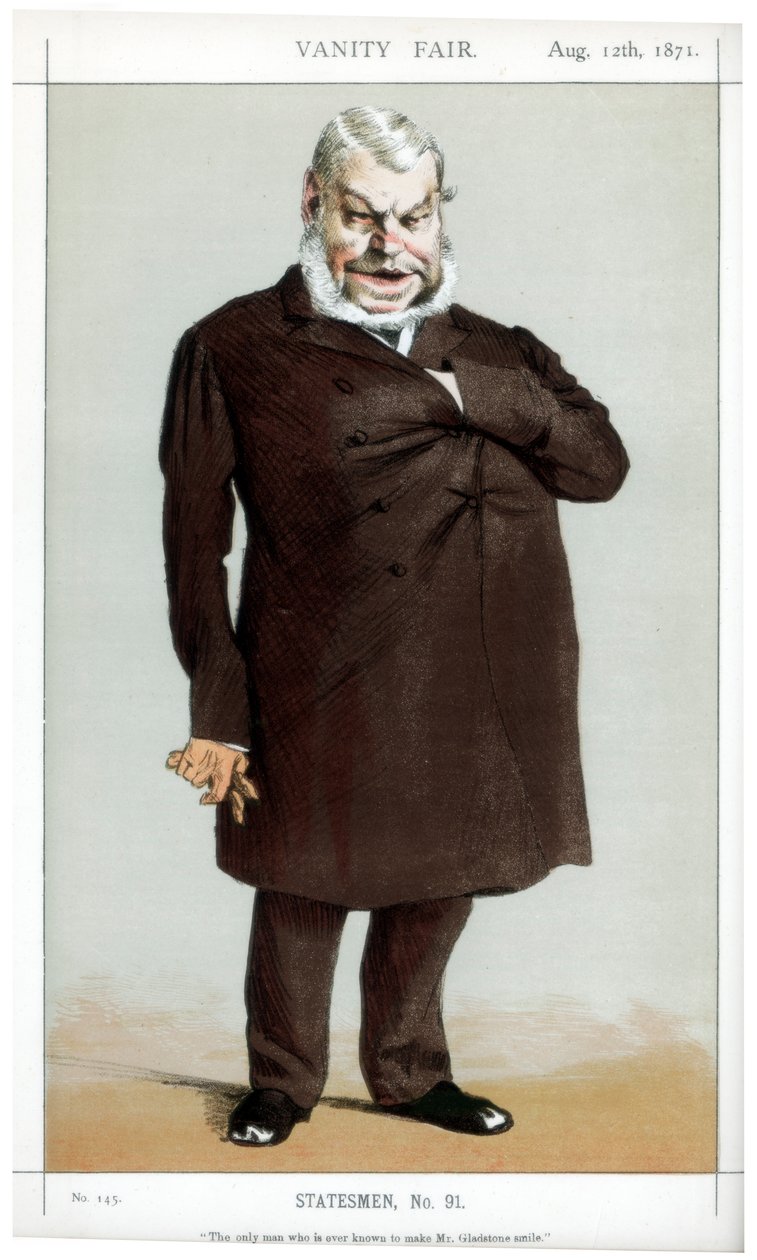 Der einzige Mann, der je bekannt ist, Mr. Gladstone zum Lächeln zu bringen, 1871 von James Jacques Joseph Tissot