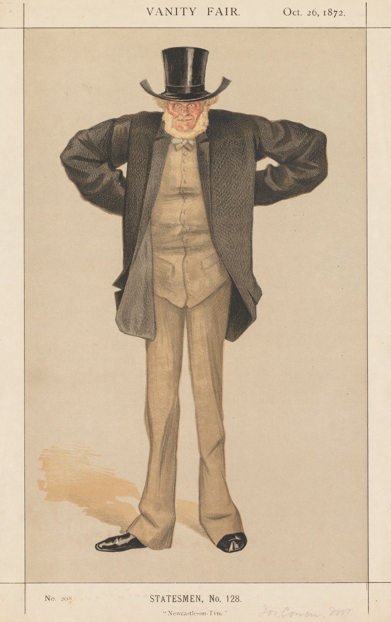 Vanity Fair: Staatsmann, Nr. 128 Newcastle-on-Tyne, 1872 von James Jacques Joseph Tissot