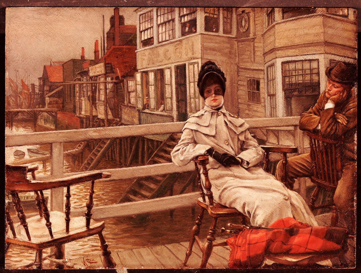 Warten auf das Boot in Greenwich von James Jacques Joseph Tissot