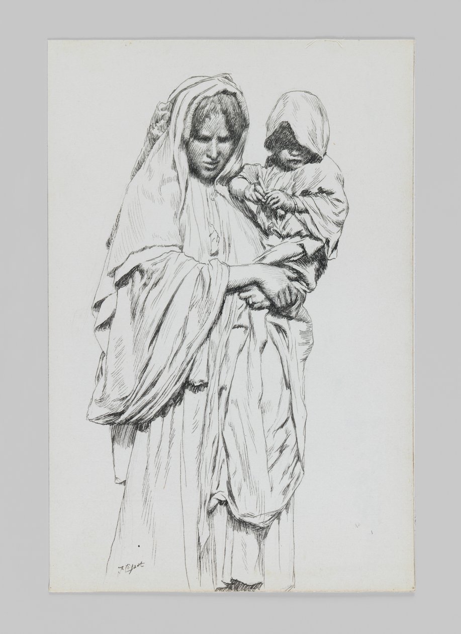 Frau und Kind von Jericho, Illustration aus Das Leben unseres Herrn Jesus Christus von James Jacques Joseph Tissot