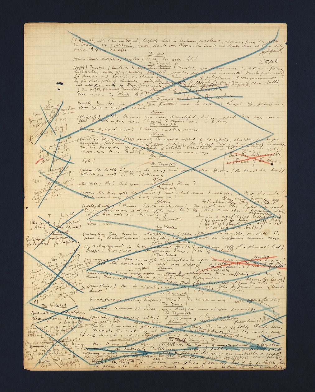 Autographes Manuskript der 