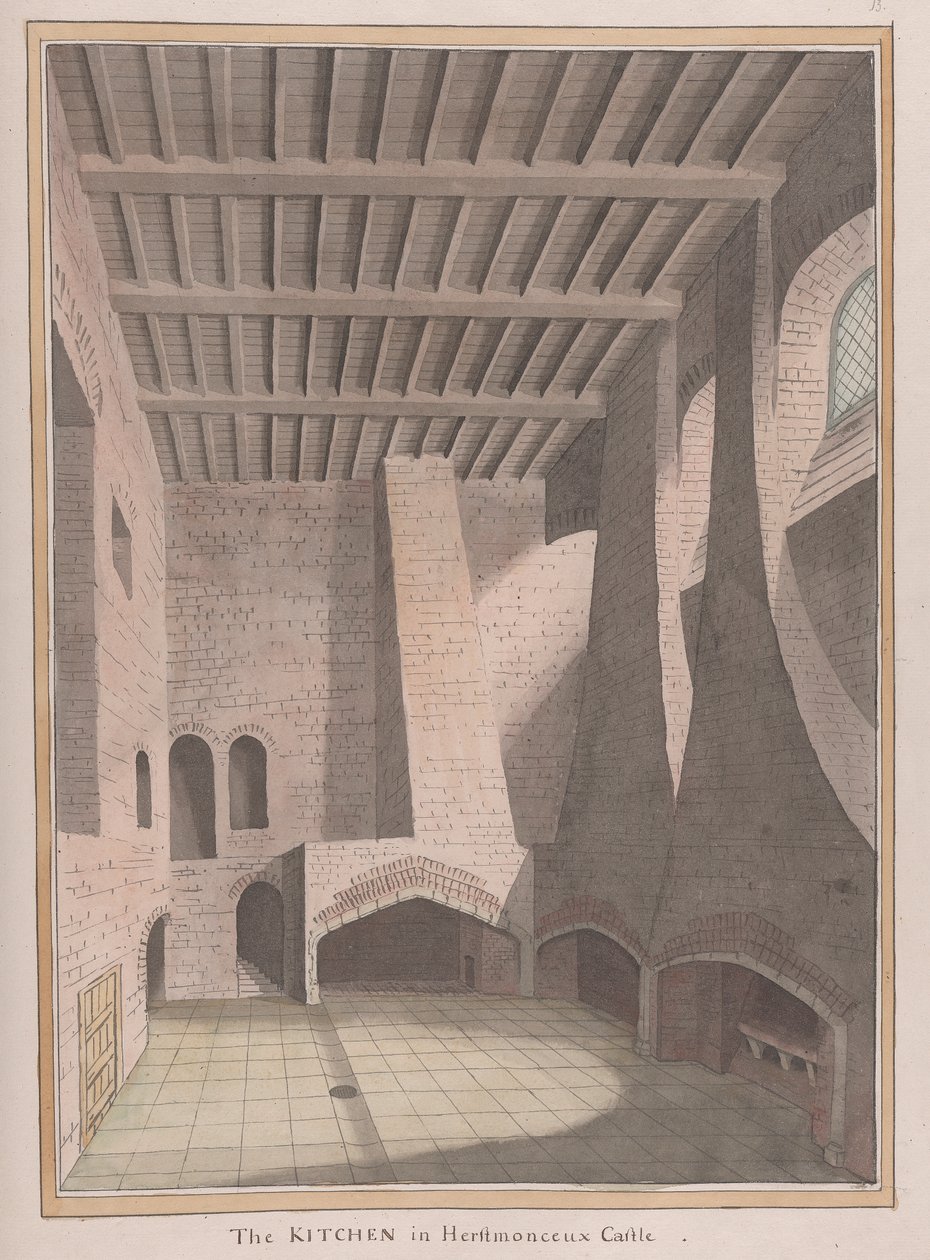 Burg Herstmonceux, East Sussex: Die Küche von James Lambert  of Lewes