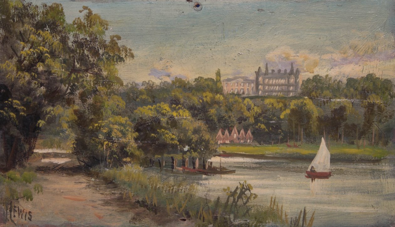 Richmond Hill und der Star and Garter vom Middlesex-Ufer von James Lewis