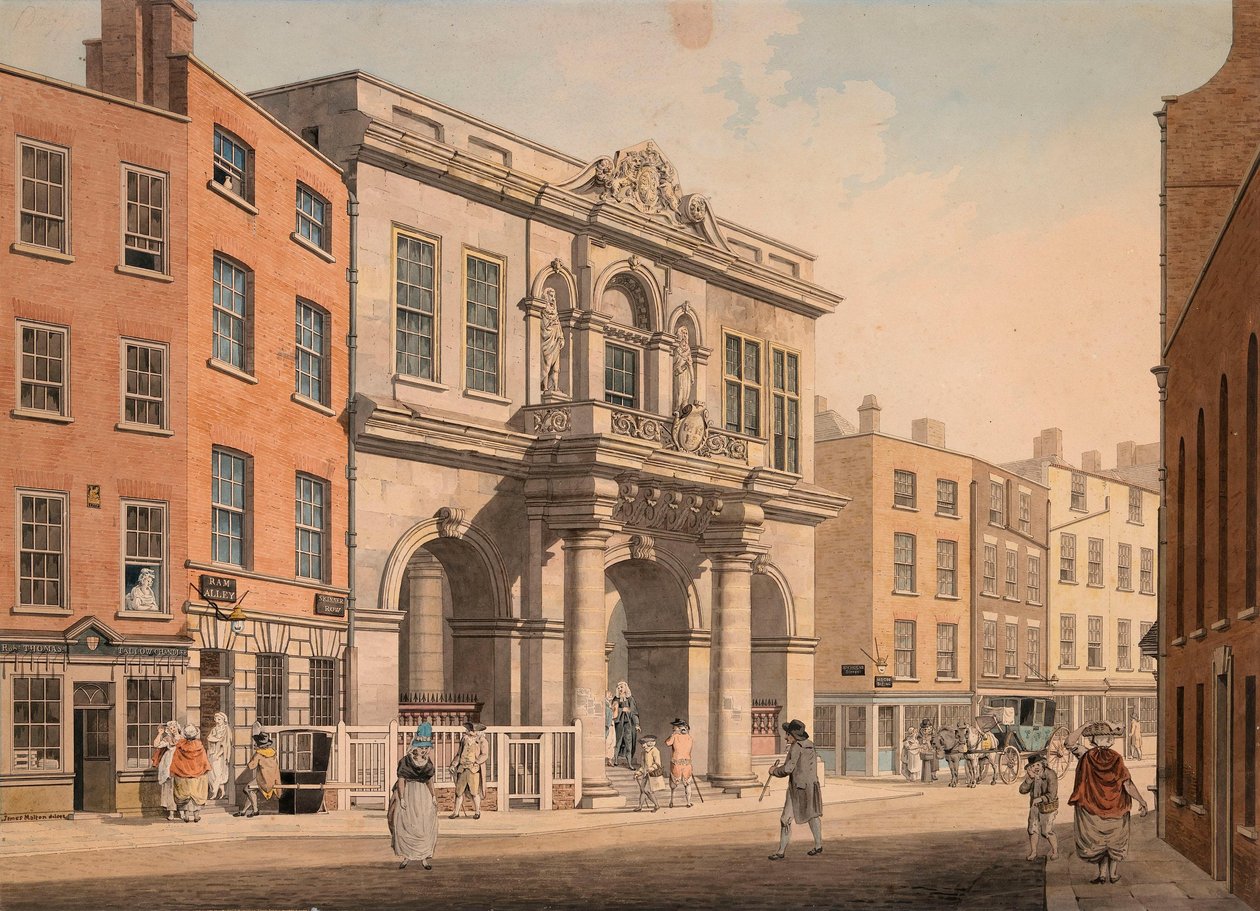 The Tholsel, Skinners Row, Dublin von James Malton