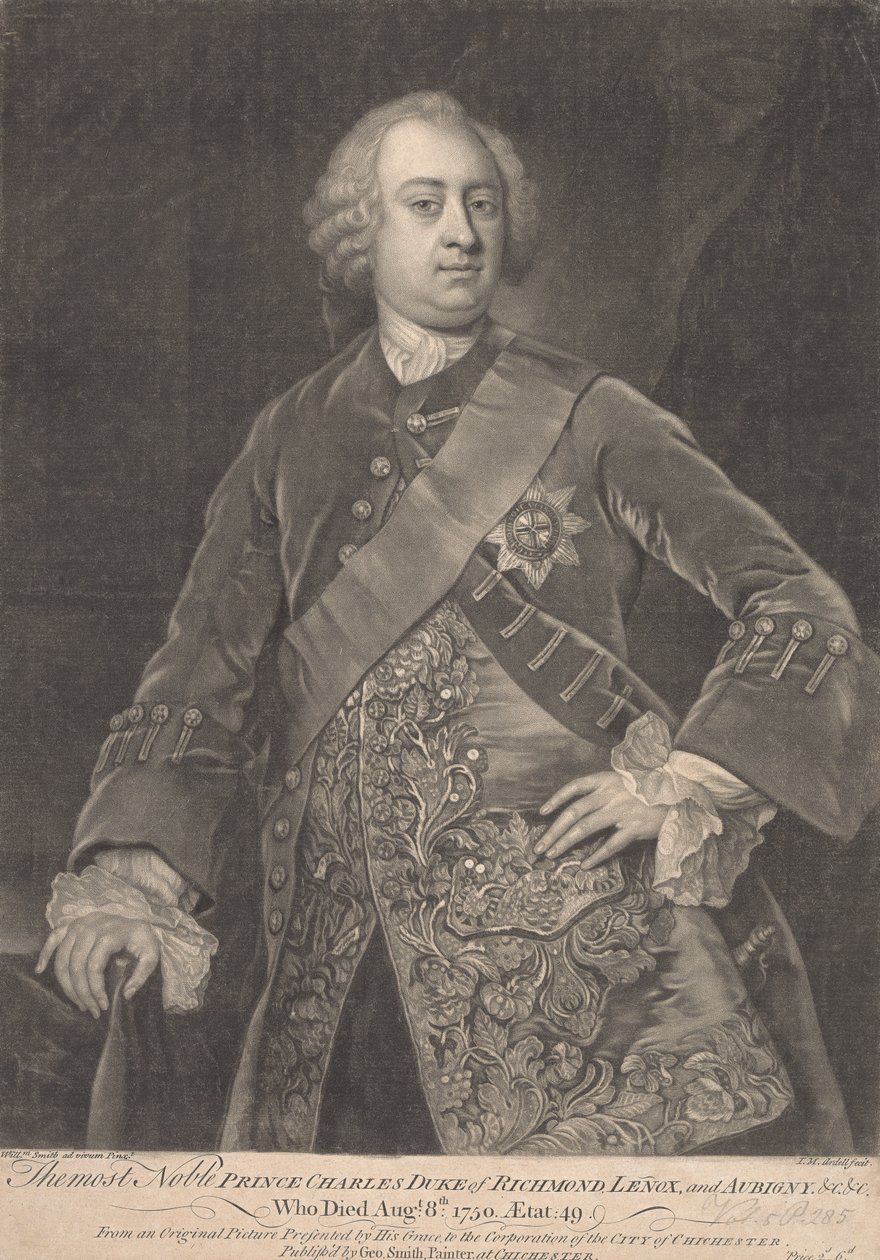 Prinz Charles, 2. Herzog von Richmond, Lenox und Aubigny von James McArdell