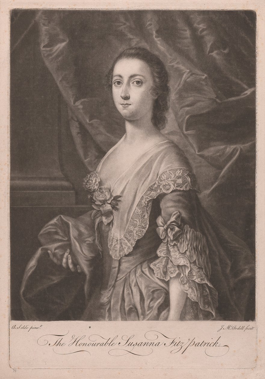 Die ehrenwerte Susanna Fitzpatrick von James McArdell