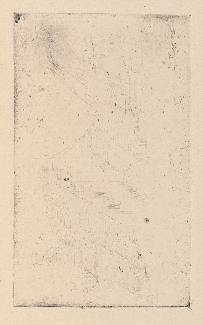 [76] Eindrücke von annullierten Platten von Whistler - Der Muff von James Abbott McNeill Whistler
