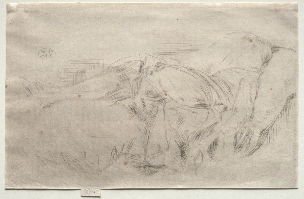 Ein Kind auf einem Sofa, Nr. 2 von James McNeill Whistler