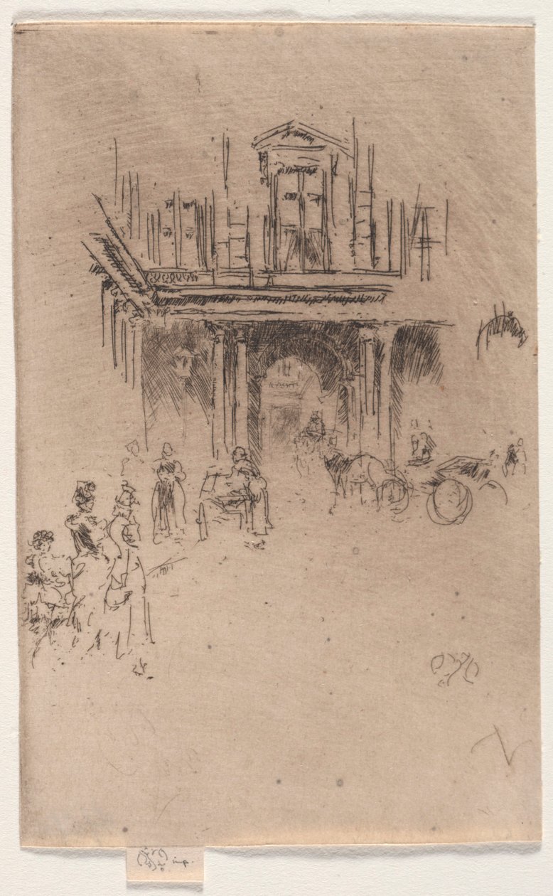 Eine Ecke des Palais Royal von James McNeill Whistler