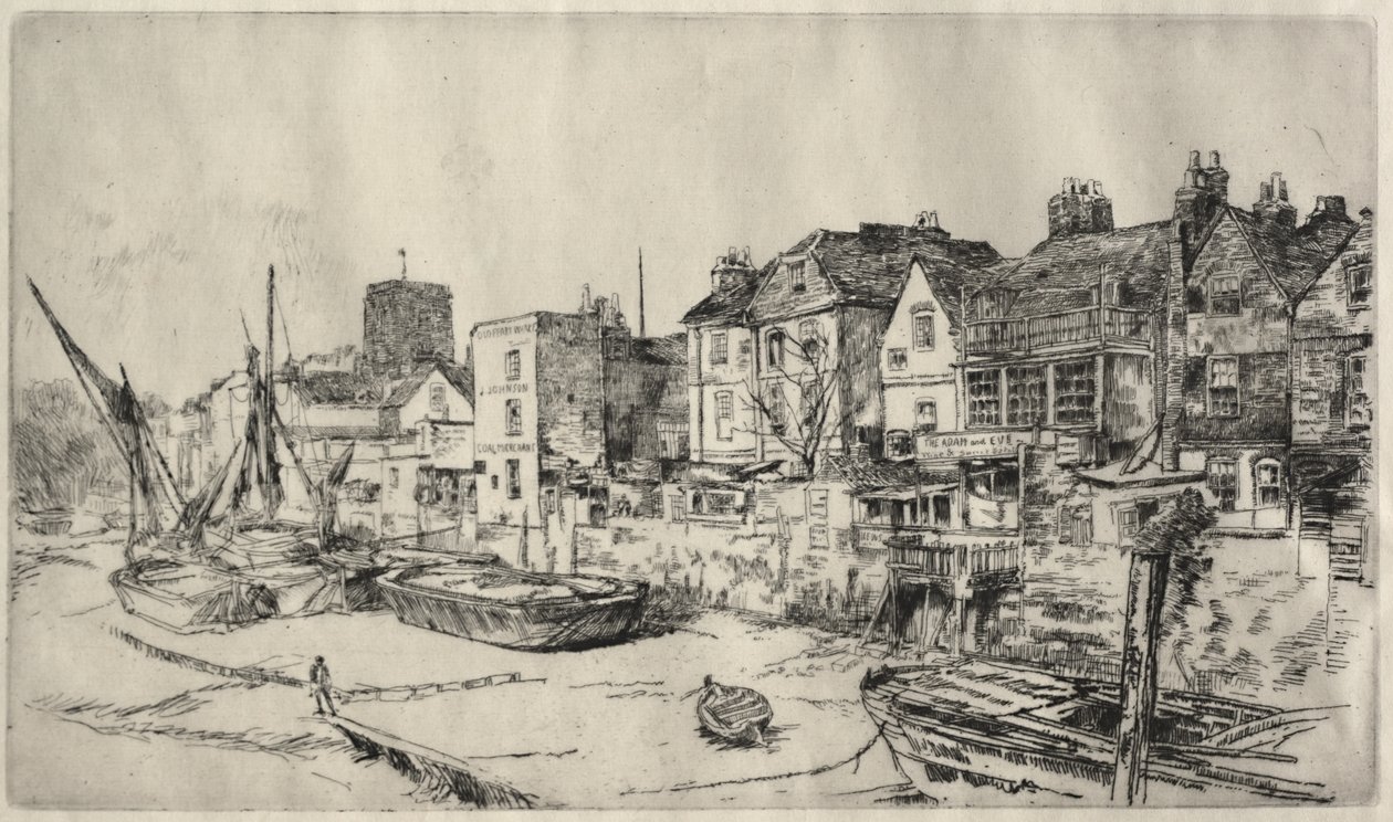 "Adam und Eva" Taverne, Old Chelsea von James McNeill Whistler